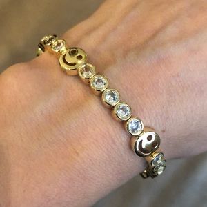 Lisa Gozlan Smiley Gold Bracelet
